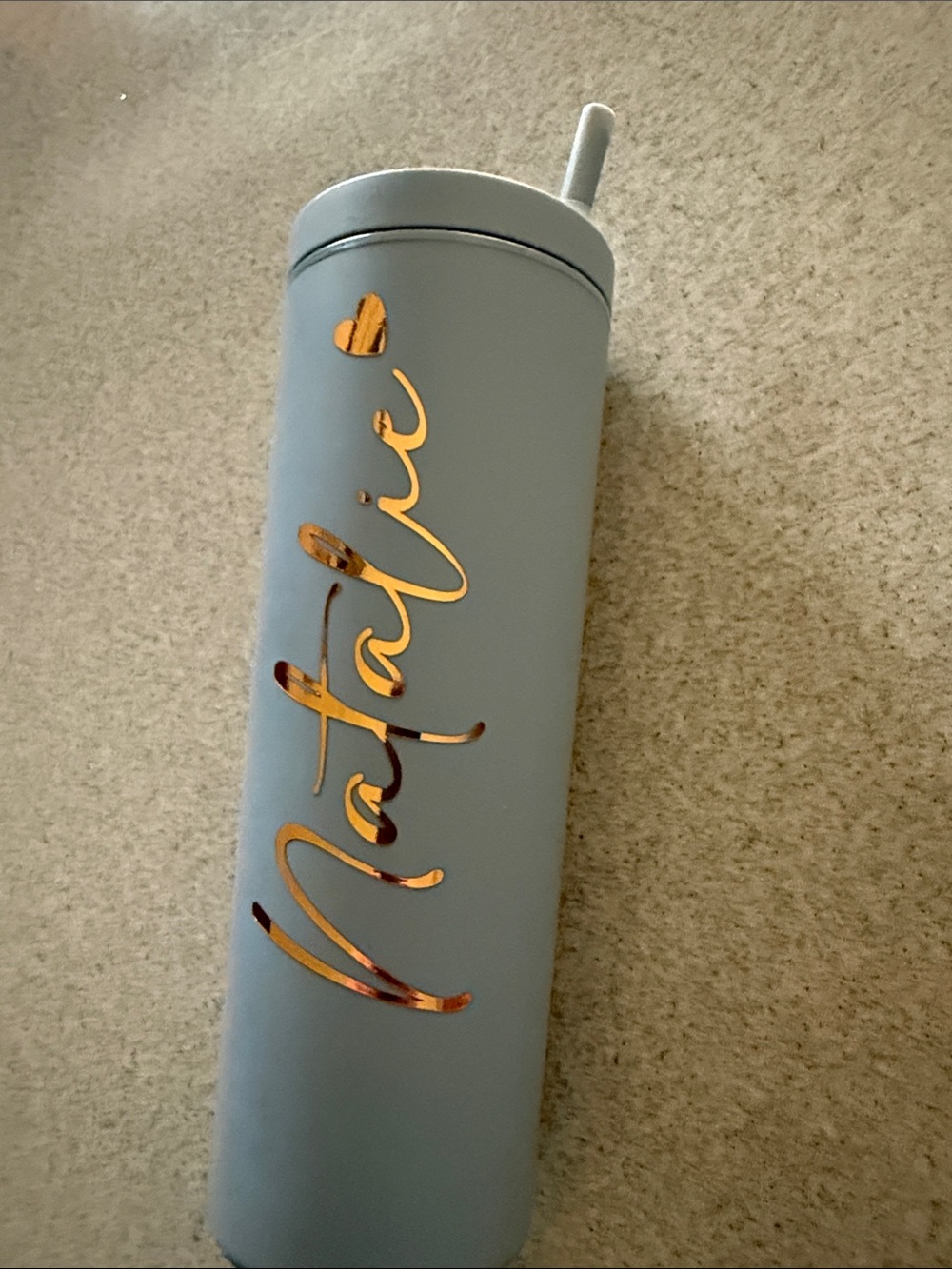 Personalized tumbler 18oz “ Natalie “ water bottle